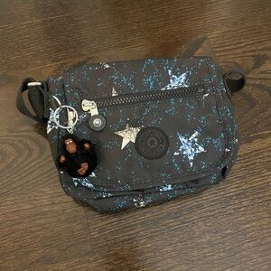 Kipling Black and Blue Patterned Bag